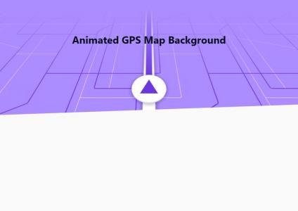 JS代码模拟动画驾驶GPS背景效果