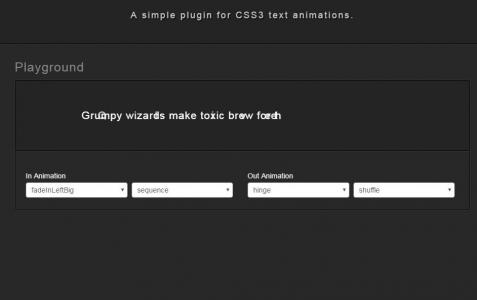 各种CSS3文本动画效果demo演示