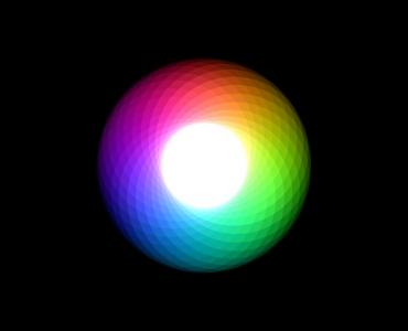 canvas绘制LED灯效果的3D环形圆