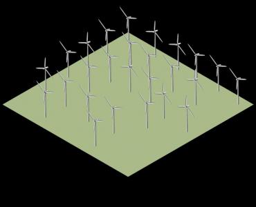 CSS3 SVG动画风力发电机