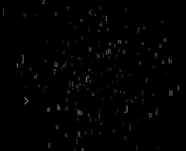 HTML5 canvas超炫酷的ASCII星系