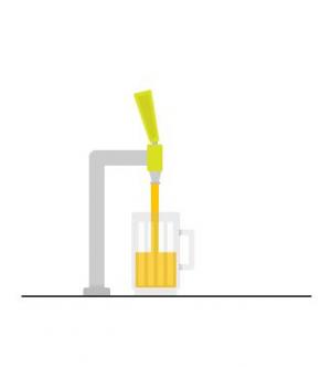 CSS3绘画倒一杯啤酒动画效果
