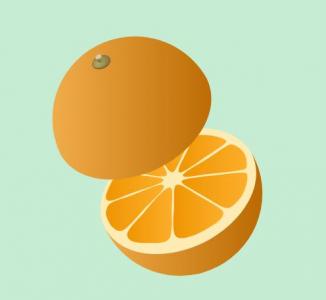 卡通3D橙子切割与合并动画场景