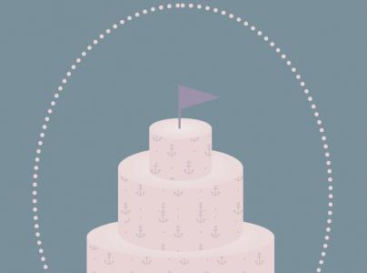 HTML5与CSS制作白色三层生日蛋糕