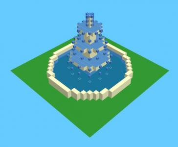 H5与CSS动画制作块状喷泉3D效果