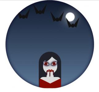 CSS3绘制惊悚万圣节吸血鬼动画