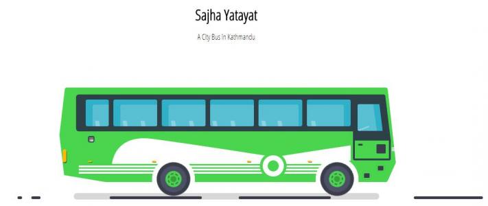 CSS3卡通绿色大巴行驶动画场景