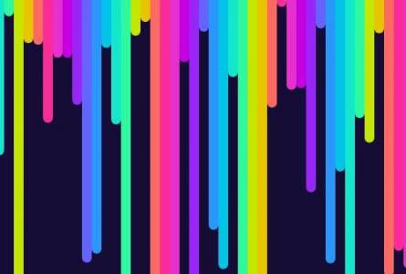 超炫酷的JS和SVG彩虹弹跳线特效