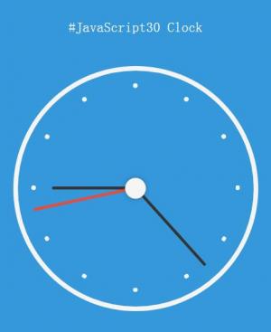 CSS3 jQuery制作简约型圆形时钟