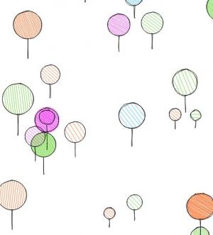 canvas简笔画彩色气球升起动画背景