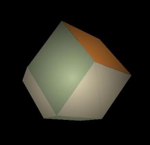 多维数据集到十二面体的平面变形