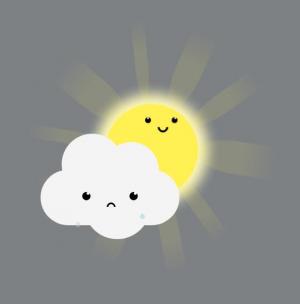 jQuery设计悲伤的云和快乐的太阳