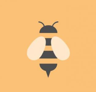 CSS3绘制拍翅膀的简单蜜蜂画像