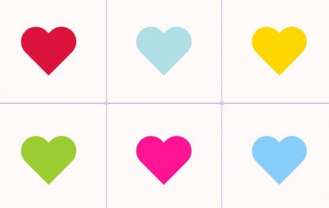 CSS网格与H5设计九宫格中彩色爱心