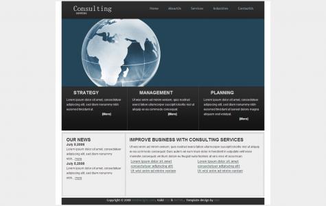 英文版咨询服务模板网站设计