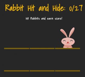 JavaScript HTML5制作兔子打和躲游戏