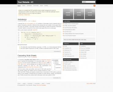 SEO技术博客网站代码模板设计