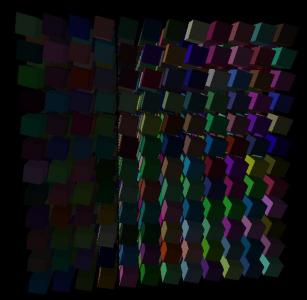 js旋轉特效代碼canvas制作大量的旋轉立方體3D效果