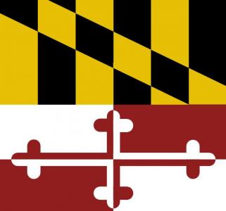 HTML5 CSS网格设计马里兰州旗图像