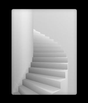 CSS白色楼梯无线加载视觉效果