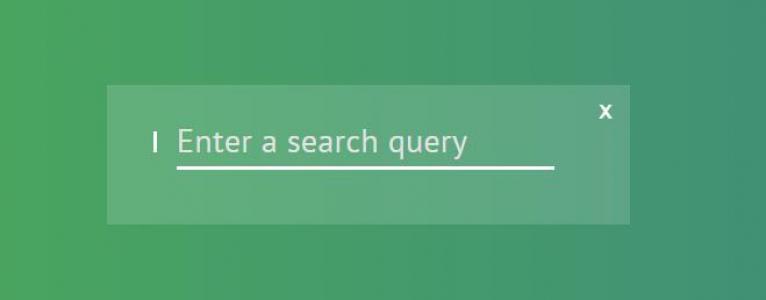 jQuery搜索框搜索图标点击动画切换