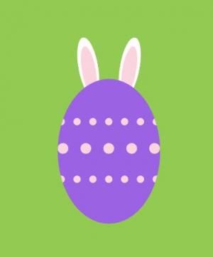 CSS绘制复活节可爱兔子图像