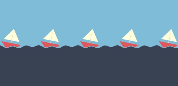 HTML5 canvas实现帆船远航动画场景