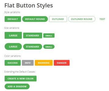 分享一组绿色风格的CSS扁平按钮样式