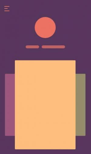 紫色主题风格App菜单动画demo演示