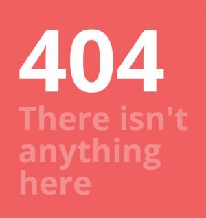 红色背景的HTML5网站404静态页面