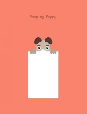 CSS3可爱害羞的小狗动画特效