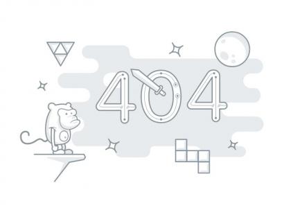 SVG元素简单绘制404页面的插图