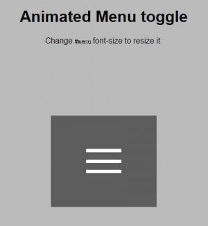 实用的HTML5网站汉堡菜单动画切换