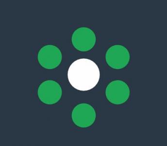jQuery简单绿色圆圈图形缩放代码
