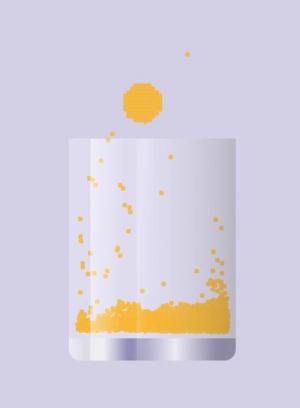 HTML5 Canvas点击榨橙汁动画特效