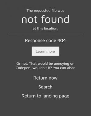 带警告提示语的404错误页面