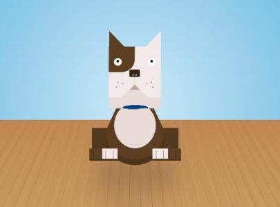 jQuery CSS3随鼠标移动的3D机器狗