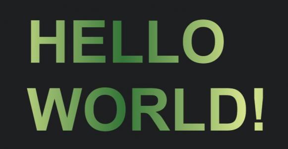 hello world单词背景色渐变切换代码