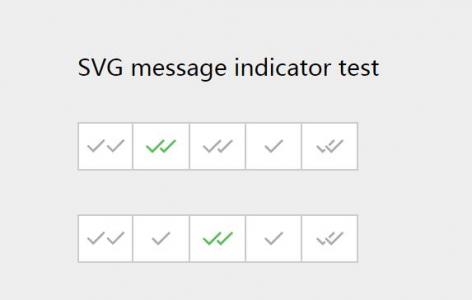 CSS SVG消息指示器测试图标