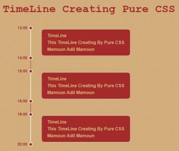 纯CSS3创建以时间节点的时间轴