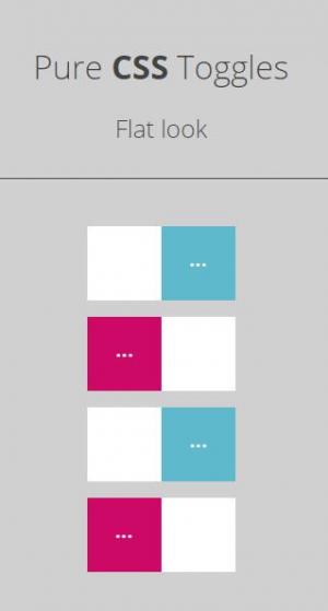 CSS3不同动画切换的方形开关按钮