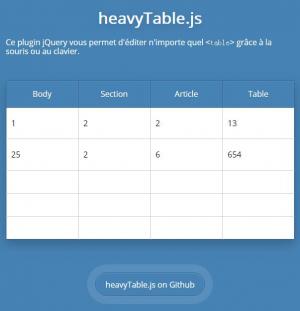 heavyTable.js制作在线编辑表格