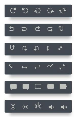 多组常用的CSS icon小图标