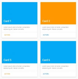 精简版布局HTML5响应式卡片网格