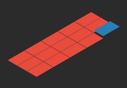悬停3D展示的CSS网格红色等距卡