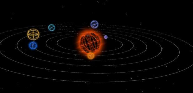 超炫的css3模拟3D行星运转效果图