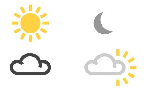 CSS设计各种各样的BBC天气图标