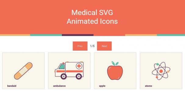 可上下按钮切换的CSS SVG动画图标