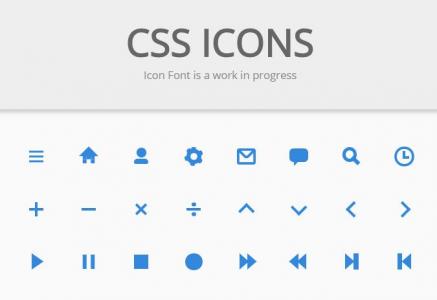 分享一些常用到的CSS蓝色小图标