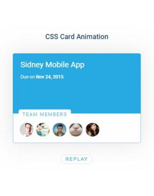 翻转展示头像列表的CSS卡片动画